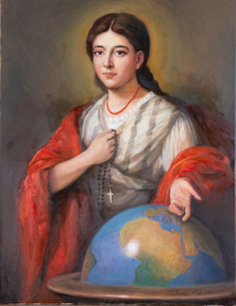 Schilderij Pauline Marie Jaricot stichter Missio