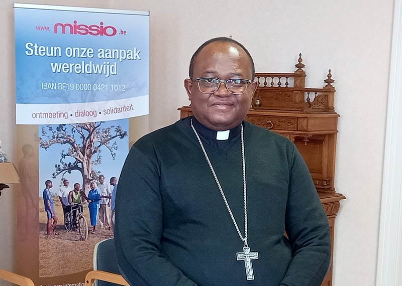 Mgr. Fran&ccedil;ois Abeli Muhoya Mutchapa bracht bezoek aan Missio Belgi&euml;
