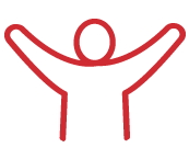 Missio icoon voer campagne rood