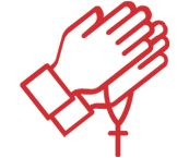 Missio icoon gebed rood