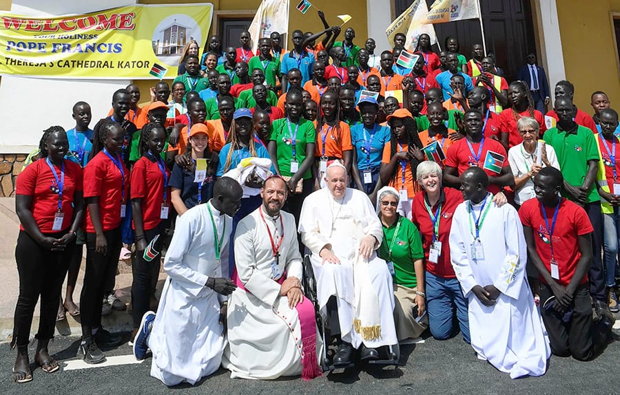 Paus Franciscus in Zuid-Soedan 2023