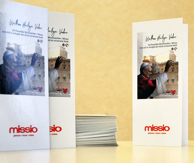 Missio gebedsfolder paus Leo XIV meerdere