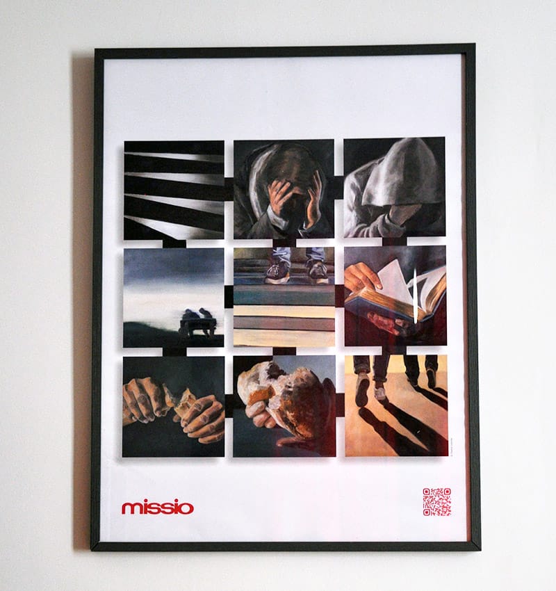Missio poster Emmaus ingelijst