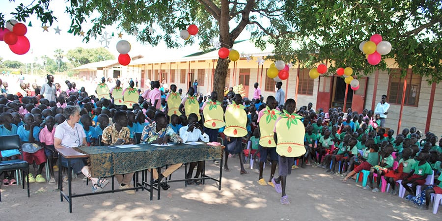 Gezond en zorgeloos naar een goede basisschool in Rumbek Zuid-Soedan Missio project 2025